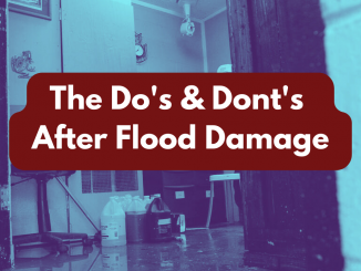 Do's and dont's after flood damage